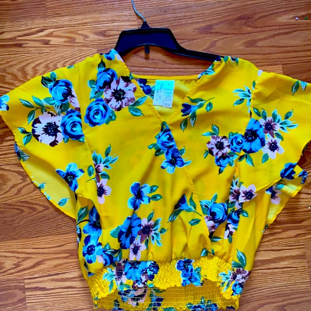 New beautiful yellow blouse